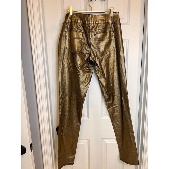 Vintage Revolt gold and black boot cut straight leg 90’s jeans 32 waist size 13 - Picture 3 of 9